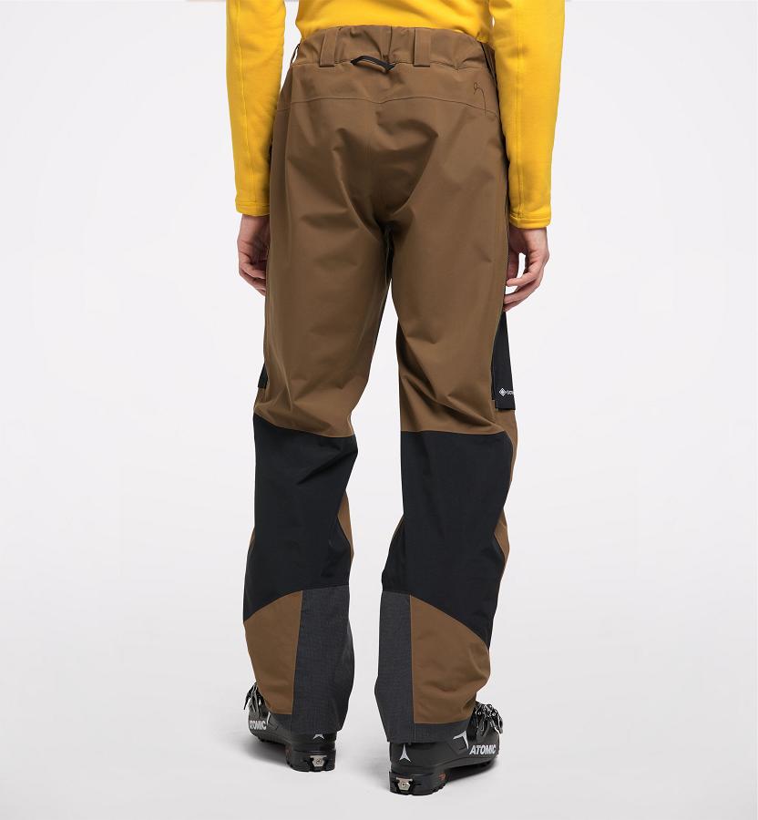 Haglöfs Mens Elation GTX Ski Pants Brown/Black New Zealand 85129QUBS